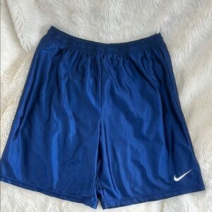 Nike Blue Athletic Shorts with Moisture-Wicking Fabric